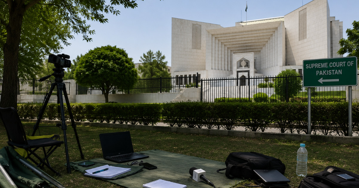 Supreme Court reporters protest removal of media workspace Supreme Court reporters protest removal of media workspace
