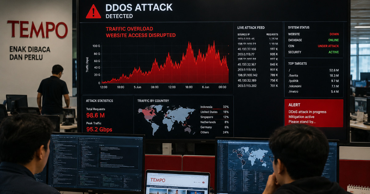 Tempo reports sustained cyberattack on news portal Tempo reports sustained cyberattack on news portal